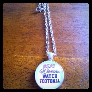 Lady's Football Necklace